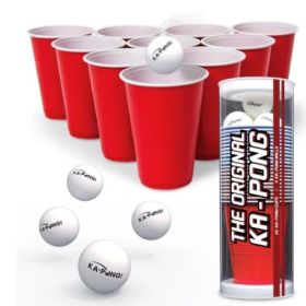 EastPoint Sports Ka-Pong Plastic Cup Party Game Set - 22 Plastic Cups and 6 Ping Pong Balls