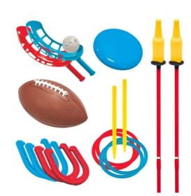 Ultimate 6-in-1 Sports Set, Multi-Game Pack, Outdoor Play, for All Ages, by MinnARK