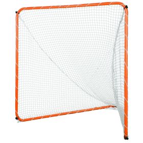 VEVOR Lacrosse Goal, 6' x 6' Lacrosse Net, Steel Frame Backyard Lacrosse Training Equipment, Portable Lacrosse Goal with Carry Bag, Quick & Easy