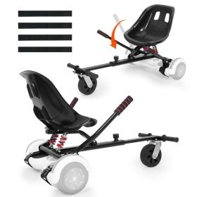 VEVOR Hoverboard Seat Attachment, for 6.5" 8" 8.5" 10" Hoverboards, Dual Shock Absorption System, Grips Control