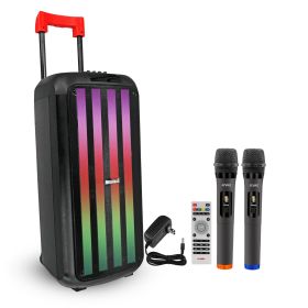 5 Core Bluetooth Speaker Karaoke Machine ? 10" 3 Way Speaker ? Portable Singing PA System ? w DJ Light ? FM + TWS + USB + SD Card + AUX + REC ? P